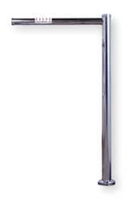 TURNSTILE 1003SR-M SAFETY RELEASE HEADER POST - MIRROR CHRO