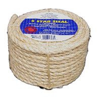 TW EVANS CORDAGE CO 23-210 ROPE SISAL COIL 1/4 X 100FT   