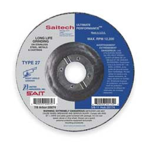 UNITED ABRASIVES-SAIT 20064 DEPRESSED CENTER WHL T27 4.5X1/4X7/8 CA UNITED ABRASIVES-SAIT 20064 DEPRESSED CENTER WHL T27 4.5X1/4X7/8 CA