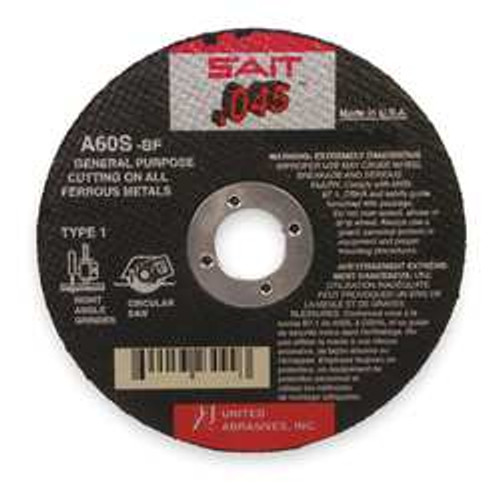UNITED ABRASIVES-SAIT 23103 ABRASIVE CUT-OFF WHEEL 5 IN DIA. UNITED ABRASIVES-SAIT 23103 ABRASIVE CUT-OFF WHEEL 5 IN DIA.