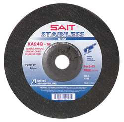 UNITED ABRASIVES-SAIT 24215 DEPRESSED CENTER WHEEL T27 5X1/4X7/8 AO