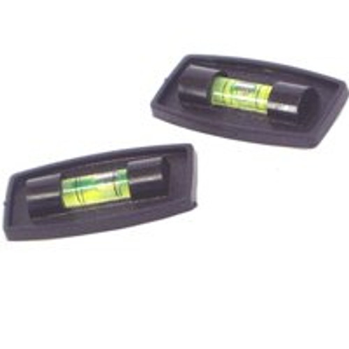 UNITED STATES HARDWARE RV-669C RV STICK-ON LEVEL, BLACK PLASTIC, 2-PK. UNITED STATES HARDWARE RV-669C RV STICK-ON LEVEL, BLACK PLASTIC, 2-PK.