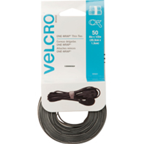 VELCRO 90924 FASTENER,REUSABLE TIES,BK