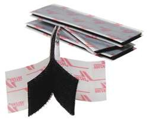 VELCRO G1X4K72 HOOK LOOP SET 1INX4IN BLACK PK50
