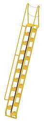 VESTIL ATS-12-56 ALTERNATING TREAD STAIR UNIT,15 FT. 6" H