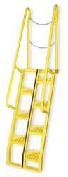 VESTIL ATS-7-56 ALTERNATING TREAD STAIRS,WALKTHRU,7 FT.H