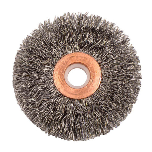 WEILER CORPORATION 15523 CRIMPED WIRE WHEEL BRUSH ARBOR 2-1/2 IN. WEILER CORPORATION 15523 CRIMPED WIRE WHEEL BRUSH ARBOR 2-1/2 IN.
