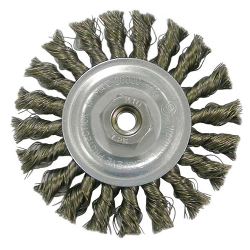 WEILER CORPORATION 36012 4IN KNOTTED WHEEL BRUSH CRS    WEILER CORPORATION 36012 4IN KNOTTED WHEEL BRUSH CRS