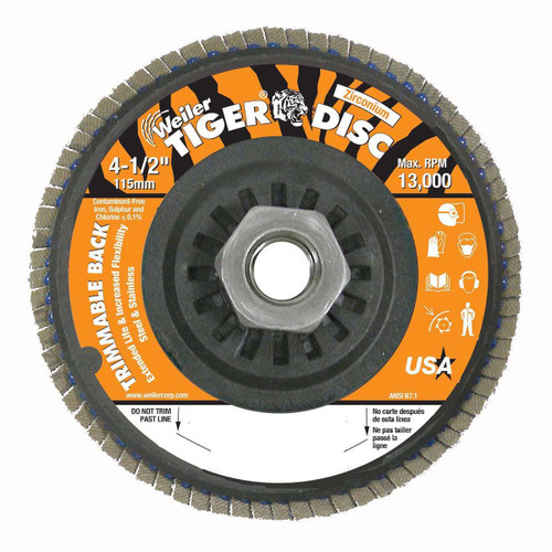 WEILER CORPORATION 50007 4-1/2" X 5/8-11 TYPE 29STYLE GR. WHEEL 6