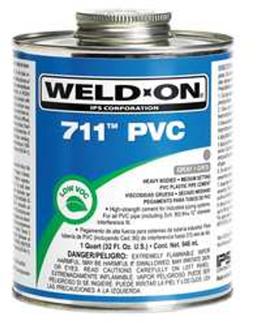 WELD-ON 13974 PIPE CEMENT GRAY 32 OZ PVC WELD-ON 13974 PIPE CEMENT GRAY 32 OZ PVC