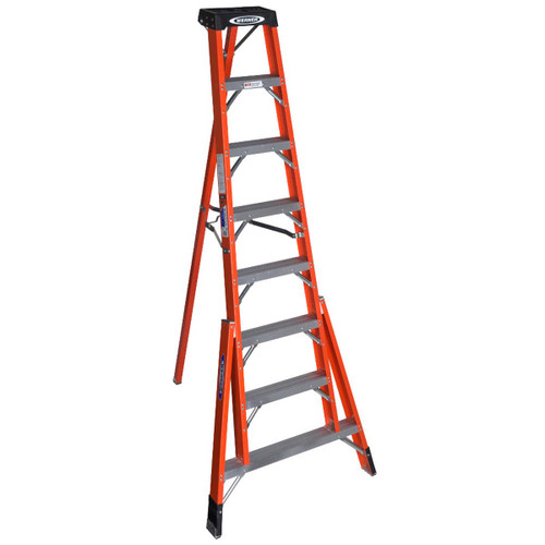 WERNER CO FTP6208 LADDER TRPD FBRGLS TYPE1A 8FT 