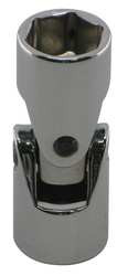 WESTWARD 10E886 FLEX SOCKET 3/8 IN DR 13/16 IN 6 PT STD