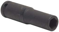 WESTWARD 4LXW8 IMPACT SOCKET 1/4IN DR 3/8IN 6PTS