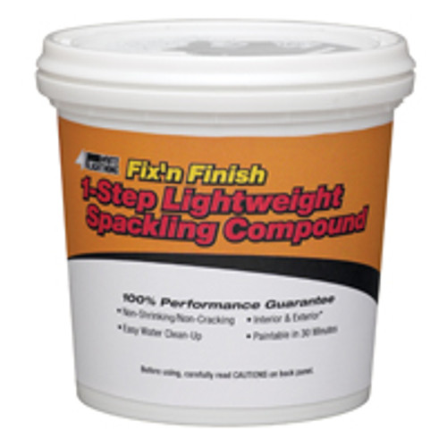 WHITE LIGHTNING 60512 1/2PT LT/W SPACKLING COMPOUND 