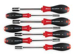 WIHA TOOLS 34193 7-PC. NUT DRIVER SET W/SOFTFINISH HANDLE