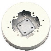 WIREMOLD LEGRAND B4F IVORY METAL ROUND CEILING/FAN FIXTURE BO