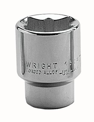 WRIGHT TOOLS 4336 1-1/8" 1/2"DR 8PT SQ STDSOCKET