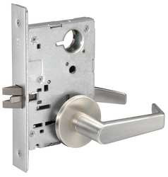 YALE AUR8801FL x 626 x YMS MORTISE LOCKSET LEVER PASSAGE ROSE