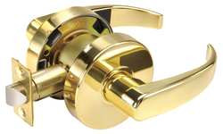 YALE PB4601LN x 605 DOOR LEVER LOCKSET CURVED BRIGHT BRASS
