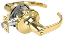 YALE PB5307LN x 605 DOOR LEVER LOCKSET CURVED ENTRY
