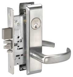 YALE PBCN88182FL x 626 MORTISE LOCKSET LEVER CURVED LEVER GRD 1