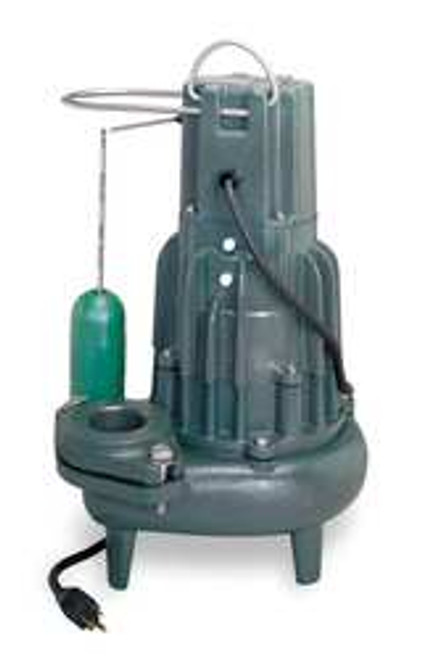 ZOELLER M282 SUBMERSIBLE SEWAGE PUMP 0.5HP 115V 35FT