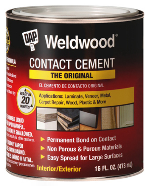 DAP PRODUCTS INC 00271 PINT WELDWOOD CONTACT CEMENT  