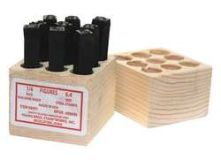 YOUNG BROS. STAMP WORKS, INC. 01091 NUMBER SET 1/16 IN H STEEL