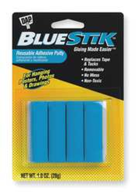 DAP PRODUCTS INC 01201 DAP BLUESTIK REUSABLE ADHESIVE     
