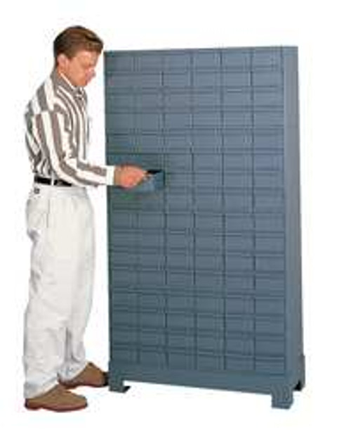 DURHAM MFG CO 019-95 72 BIN BIN SHELVING UNIT WITH DRAWERS DURHAM MFG CO 019-95 72 BIN BIN SHELVING UNIT WITH DRAWERS