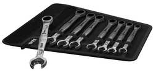 WERA 05020012001 RATCHETING WRENCH SET SAE 6 PT. 8 PC