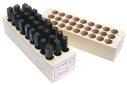 YOUNG BROS. STAMP WORKS, INC. 08271 LETTER SET 3/8 IN H STEEL