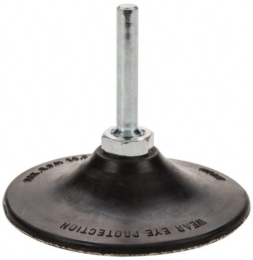 MERIT ABRASIVES 08834163998 3" DIAM QUICK-CHANGE TYPE P DISC BACKING