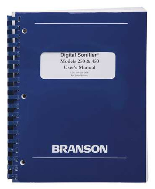 BRANSON 100-214-239 250/450 DIGITAL MANUAL BRANSON 100-214-239 250/450 DIGITAL MANUAL
