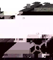 80/20 1020-BLACK-72 DOUBLE T-SLOT 6 FT