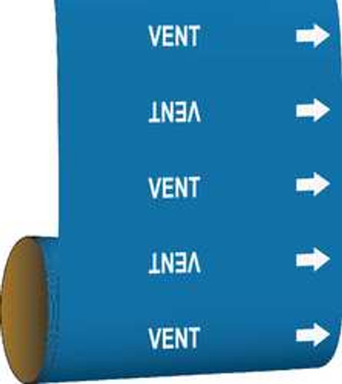 BRADY SPC ABSORBENTS 109845 PIPE MARKER 30 FT H X 8IN. W VINYL