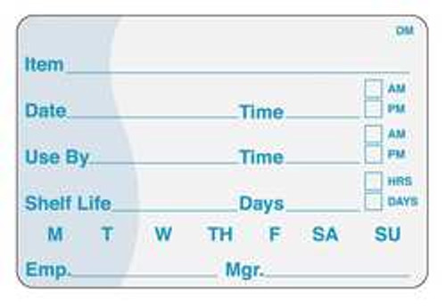 DAYMARK 113390 SHELF LIFE LABEL 2 IN H 3 IN W PK 250