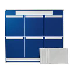 BRADY SPC ABSORBENTS 114613 LEAN METRIC BOARD 37.25INX34.25IN BLUE