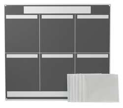 BRADY SPC ABSORBENTS 114614 LEAN METRIC BOARD 37.25INX34.25IN GREY