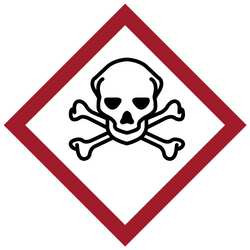 BRADY SPC ABSORBENTS 118847 LABEL GHS SEVERE TOXIC VINYL 4/SHEET