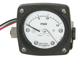 MIDWEST INSTRUMENT 120-AA-00-O(CA)-5P PRESSURE GAUGE 0 TO 5 PSI