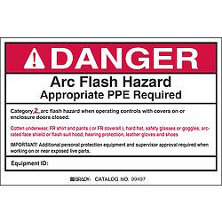 BRADY SPC ABSORBENTS 121110 PERMANENT ADHESIVE LABEL,4 IN X 6 IN,PK5