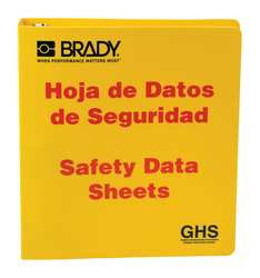BRADY SPC ABSORBENTS 121185 SDS BINDER ENGLISH/SPANISH