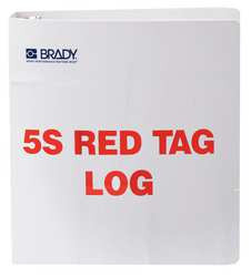 BRADY SPC ABSORBENTS 122052 RED TAG BINDER
