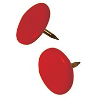 HILLMAN GROUP 122673 THUMB TACKS, RED, 40-PK.