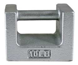 RICE LAKE WEIGHING SYSTEMS 12828 WEIGHT,GRIP HNDLE,10LB,CAST IRON,CLASS 7