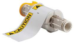 BRADY SPC ABSORBENTS 130749 LABEL WHITE/YELLOW/BLACK 4X6IN VINYL