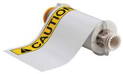 BRADY SPC ABSORBENTS 130750 LABEL,WHITE/YELLOW/BLACK,7X10IN,VINYL