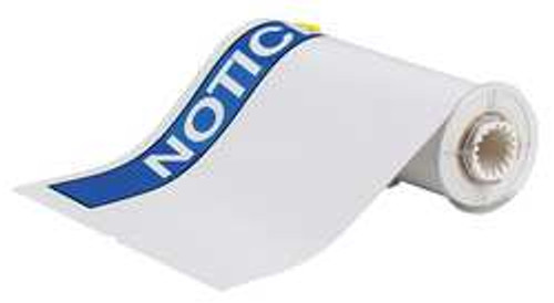 BRADY SPC ABSORBENTS 140888 LABEL,WHITE/BLUE,10X14IN,VINYL