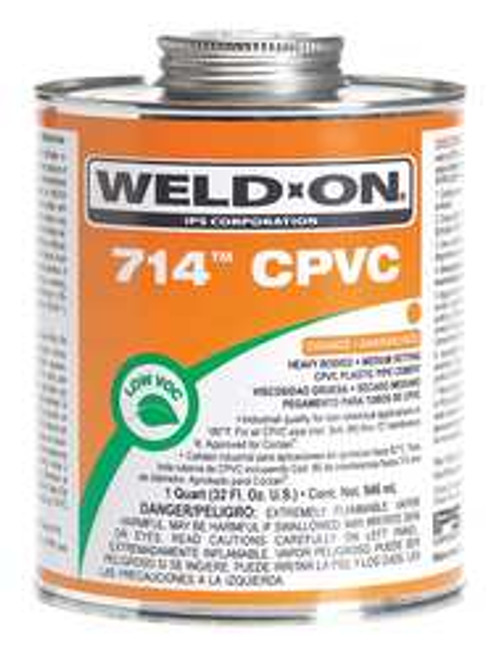 WELD-ON 13978 PIPE CEMENT ORANGE 16 OZ. CPVC WELD-ON 13978 PIPE CEMENT ORANGE 16 OZ. CPVC